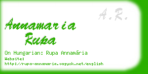 annamaria rupa business card